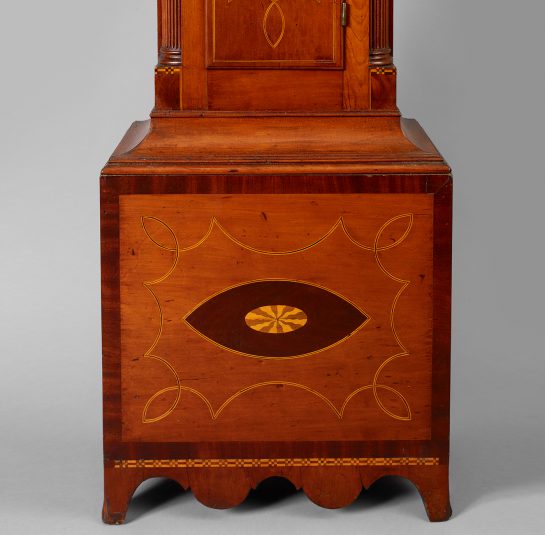 Eli Porter Inlaid Tall Case Clock